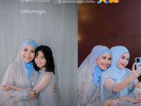 Tampil Berhijab, ini Potret Cantik Ayu Ting Ting di Acara Tasyakuran 7 Bulanan Syifa yang sedang Hamil Anak Kedua