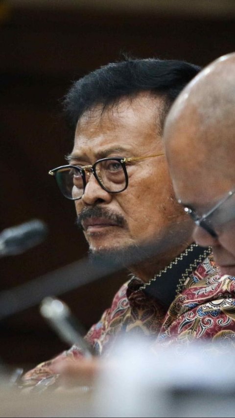 FOTO: Raut Wajah Syahrul Yasin Limpo Mendengarkan 8 Pejabat Kementan Bersaksi di Sidang Lanjutan<br>