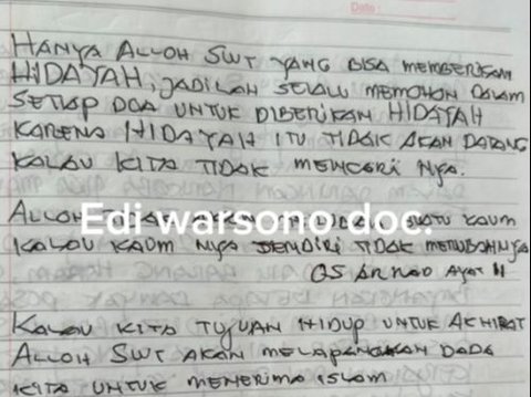 Belum Banyak yang Tahu, Pegawai Lapas Ini Bongkar Surat Tulisan Tangan Freddy Budiman Menjelang Eksekusi Mati