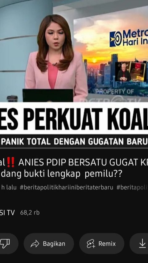 CEK FAKTA: Beredar Video Sebut Anies Baswedan dan PDIP akan Gugat KPU, Berikut Faktanya