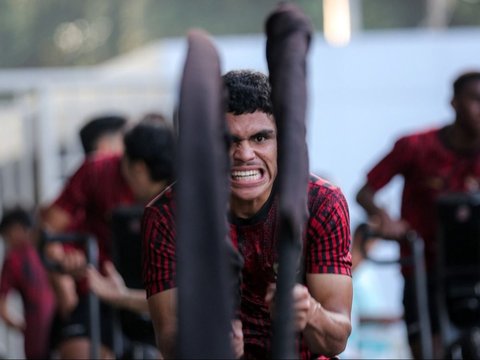 FOTO: Persiapan Menghadapi Tiga Laga Bergengsi Dunia, Timnas Indonesia U-20 Fokus Pemusatan Latihan Fisik di GBK