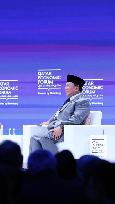 <br>Menhan Prabowo Bicara di Qatar Economic Forum, Bahas Pembangunan Negara