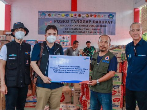 Bantuan Tanggap Bencana, BRI Peduli Bantu Korban Terdampak Erupsi Gunung Ruang