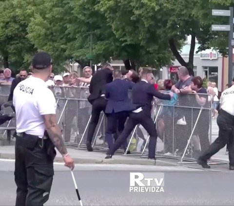 FOTO: Detik-Detik Mencekam PM Slovakia Diberondong Tembakan, Ini Tampang Pelakunya