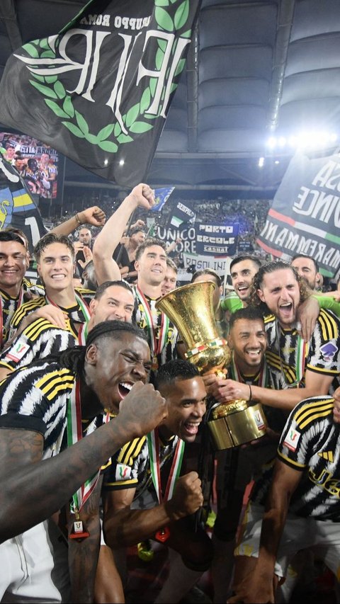 Kemenangan tipis tersebut mampu mengantarkan Juventus menjuarai Coppa Italia 2024. Foto: FILIPPO MONTEFORTE/AFP