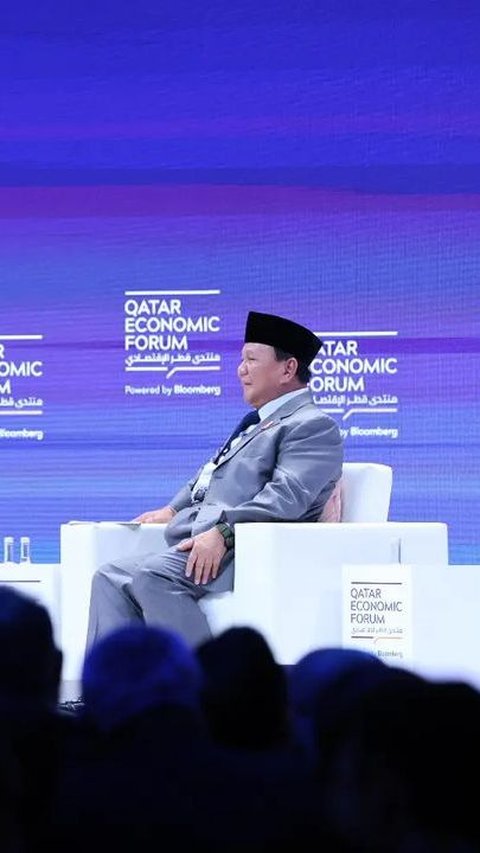 Prabowo Puji Jokowi di Forum Ekonomi Qatar, Bahas Pembangunan Disaksikan Gibran