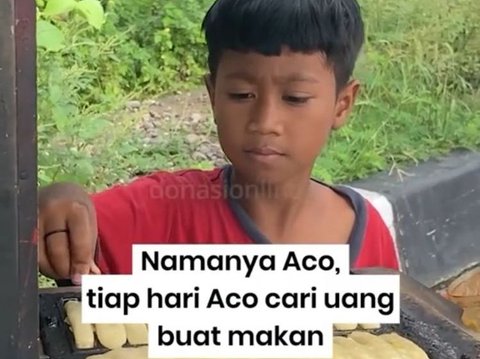 Anak 10 Tahun Sebatang Kara Ini Jalan Kaki 5 Km Jualan Kue Pancong Keliling, Hanya Dapat Upah Rp 15 Ribu Sehari