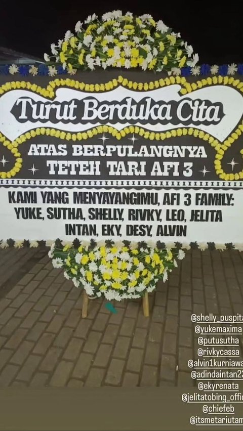 Innalillahi, Tari AFI Passed Away