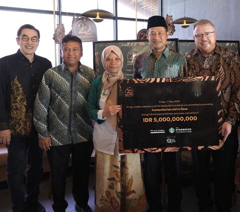 Starbucks Indonesia Donates Rp5 Billion to Palestine on 55th Anniversary: 