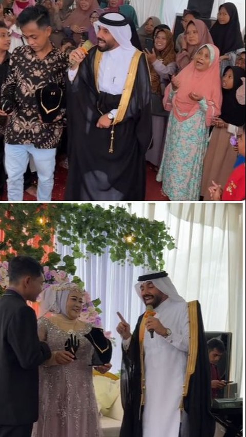 <b>Pria Asal Arab Beri Sambutan saat Hadiri Pernikahan ART-nya di Indonesia,  Tamu Undangan Malah Kompak Bilang 'Amin' Bak Doa</b><br>