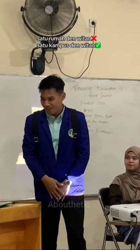 Momen Witan Sulaeman Goes to Campus Accompanied by His Shy Wife Becomes the Spotlight