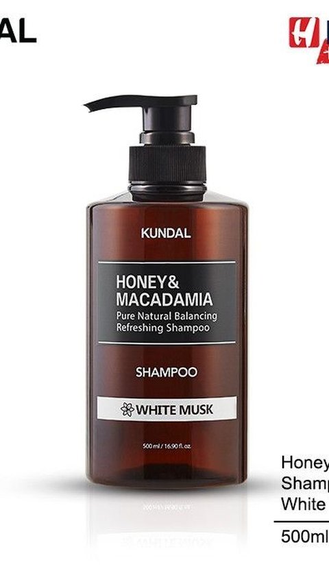 5. Kundal Honey & Macadamia Shampoo White Musk<br>