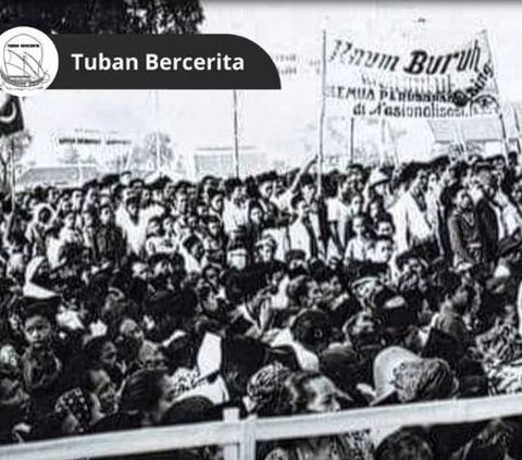 Potret Kaum Buruh di Tuban Sambut Presiden Soekarno 72 Tahun Silam, Aspirasinya Progresif Banget