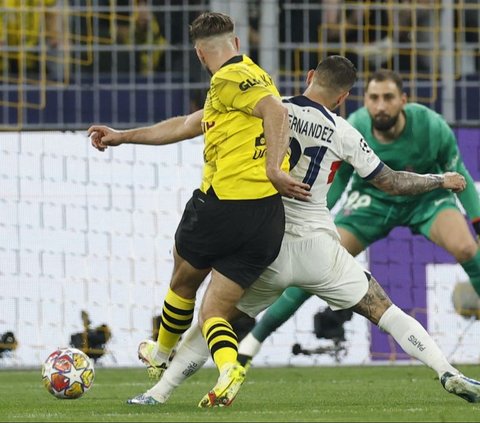 FOTO: Mbappe Tak Berkutik, Borussia Dortmund Gilas PSG di Leg Pertama Semifinal Liga Champions