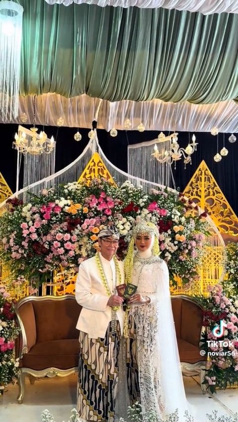 <b>Viral Pernikahan Beda Usia 40 Tahun, Sosok Pengantin Pria Bukan Orang Sembarangan</b>