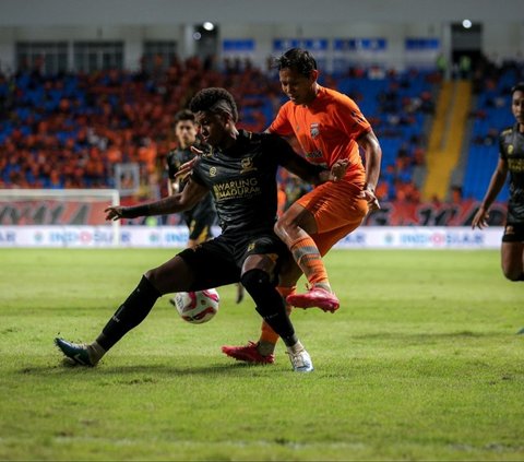 FOTO: Leg Kedua Semifinal BRI Liga 1 2023/2024, Madura United Lolos ke Final Usai Tekuk Borneo FC 2-3