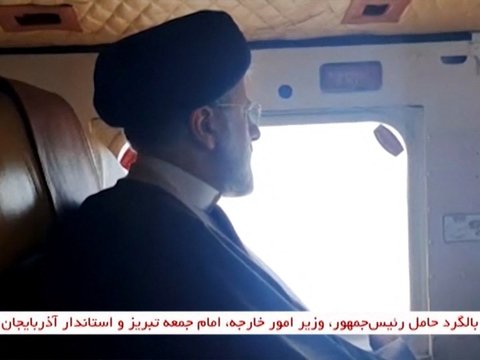 FOTO: Detik-Detik Helikopter yang Ditumpangi Presiden Iran Ebrahim Raisi Lepas Landas Sebelum Akhirnya Jatuh di Pegunungan