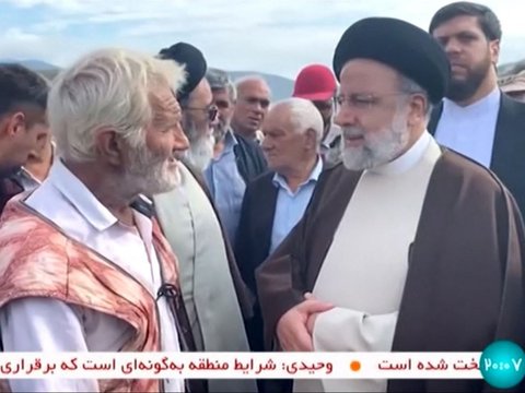 FOTO: Detik-Detik Helikopter yang Ditumpangi Presiden Iran Ebrahim Raisi Lepas Landas Sebelum Akhirnya Jatuh di Pegunungan