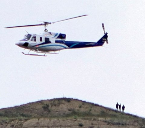 FOTO: Tragis! Ini Penampakan Puing Helikopter Presiden Iran Ebrahim Raisi Terpantau dari Udara