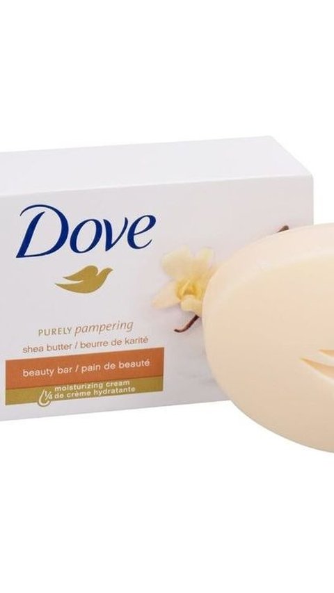 8. Dove Purely Pampering Shea Butter Beauty Bar<br>