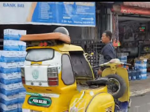 Uniknya Becak Padang Sidempuan, Angkutan Transportasi Legendaris yang Gunakan Motor Vespa