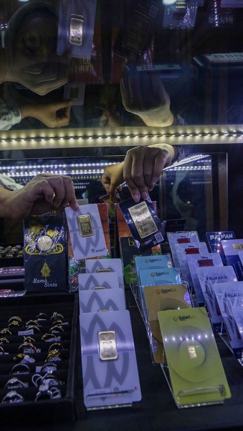 Kondisi ini jauh berbeda jika dibandingkan dengan harga dalam perdagangan pada Senin pekan lalu, yakni Rp 1.333.000 per gram. Foto: Liputan6.com / Angga Yuniar