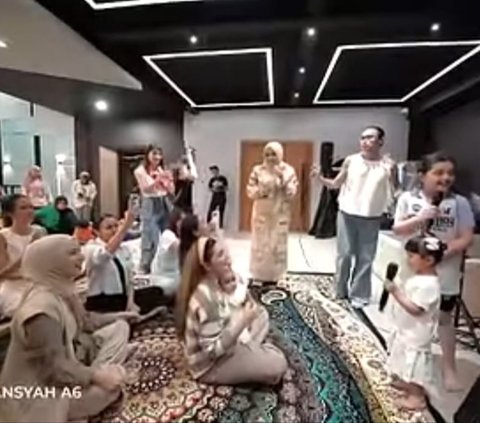 Potret Seru Genk Cendol Kumpul di Rumah Aurel Hermansyah, Arsy Buat Heboh saat Nyanyi 'Rungkad'