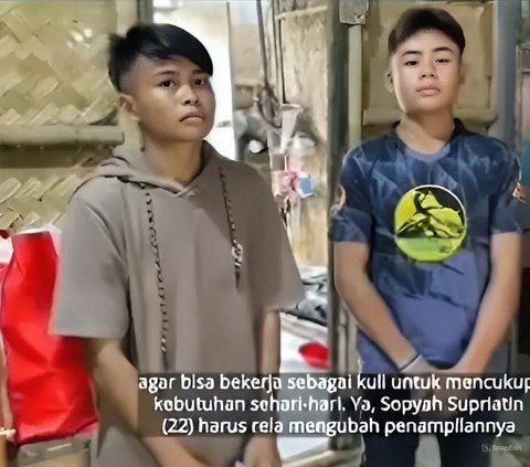 Indramayu Girl Disguises as a Boy to Support Her Younger Brother, Willing to Cut Her Hair Short to Work as a Construction Laborer