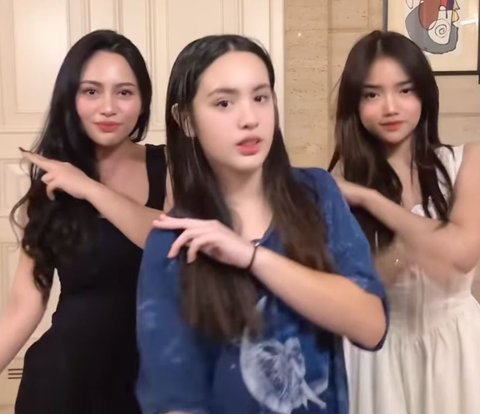 Make TikTok Videos with Rachel Vennya and Fuji, Mikhayla Putri Nia Ramadhani's Face Becomes the Highlight