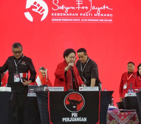 FOTO: Momen Megawati Berikan Arahan Tertutup di Rakernas V PDIP, Ini Bocorannya