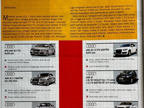 <b>Audi's variants</b>