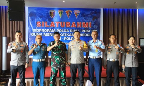 Propam Polda Riau dan POM 3 Matra Bahas Pilkada, Ingatkan Netralitas Personel