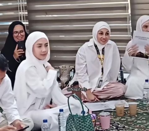 Cantiknya Nagita Slavina di Acara Manasik Haji Furoda Sukses Bikin Salfok, Pakai Busana Serba Putih dan Berhijab