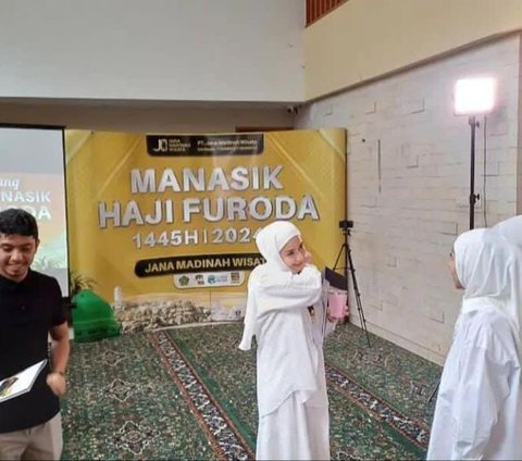 Cantiknya Nagita Slavina di Acara Manasik Haji Furoda Sukses Bikin Salfok, Pakai Busana Serba Putih dan Berhijab