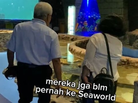 Momen Anak Ajak Orang Tuanya yang Sudah Berpisah Jalan Bareng ke Sea World Ini Viral, Curi Perhatian