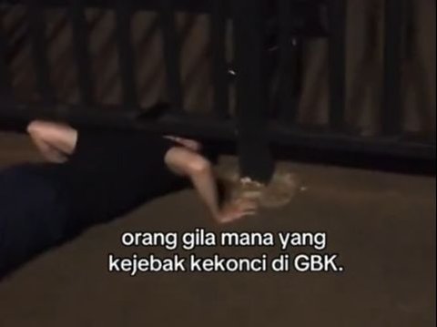 Locked in GBK, Man's Crawling Action under the Fence is Hilarious