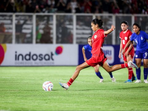 FOTO: Sengit! Timnas Putri Indonesia Akhirnya Bikin Singapura Babak Belur Kebobolan Lima Gol