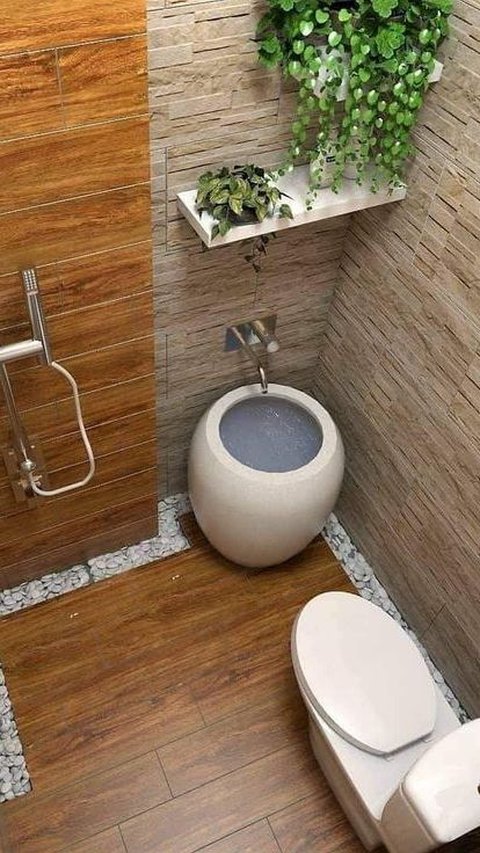 Desain Kamar Mandi Unik Tradisional