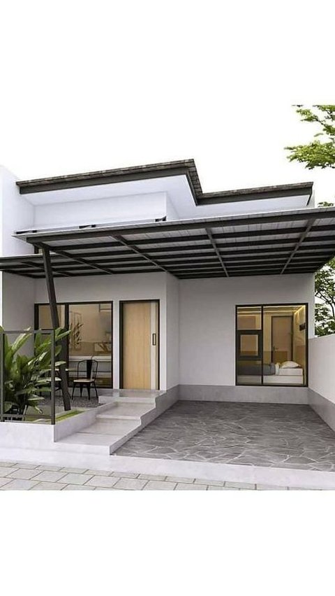 Desain Rumah Tanpa Pagar Sederhana