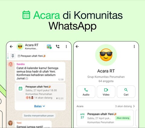 Fitur Baru WhatsApp: Bisa Bikin Undangan dan Balasan di Grup