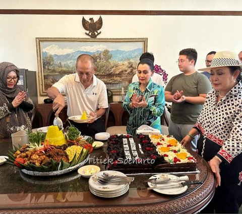 Kumpul Keluarga Cendana Rayakan HUT Anak Kedua Soeharto, Wanita di Samping Bambang Trihatmodjo Disorot