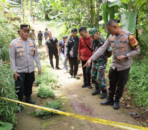 FOTO: Penampakan TKP Kasus Suami Mutilasi Istri di Ciamis, Darah Berceceran di Jalanan