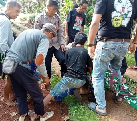 FOTO: Penampakan TKP Kasus Suami Mutilasi Istri di Ciamis, Darah Berceceran di Jalanan