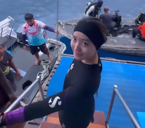 10 Potret Natasha Wilona saat Diving di Raja Ampat, 'Speechless' saat Melihat Keindahan Pemandangan Bawah Lautnya