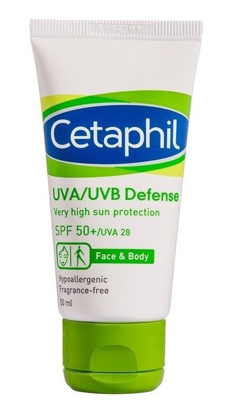 4. Cetaphil UVA/UVB Defense SPF 50+/UVA 28