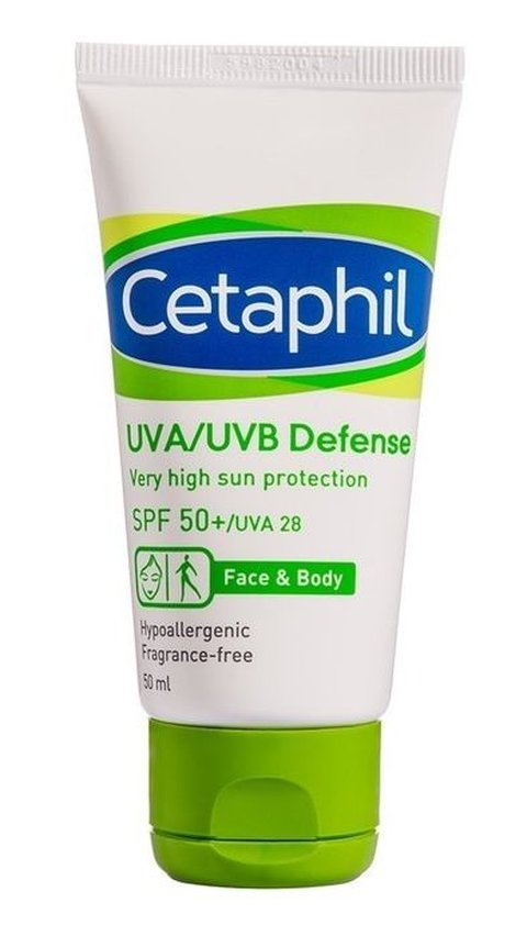 4. Cetaphil UVA/UVB Defense SPF 50+/UVA 28<br>