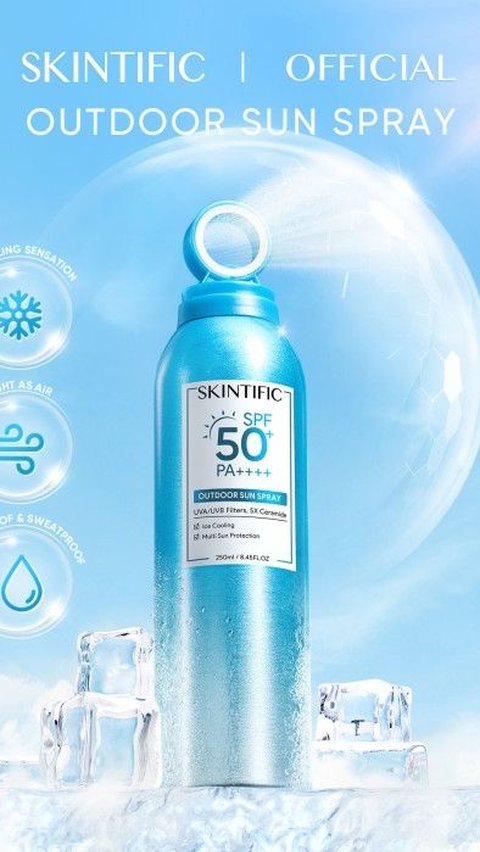 7. Skintific Outdoor Sun Spray SPF50+ PA++++<br>