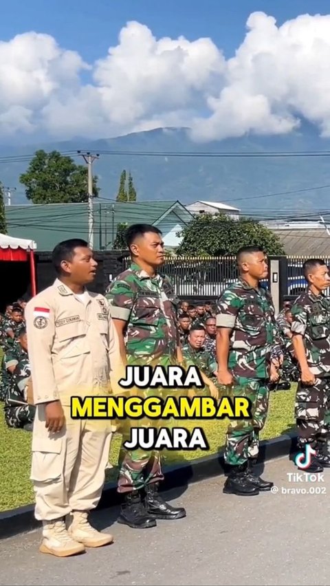 <b>Prajurit Lain Pamer Anaknya Juara Bergengsi di Depan Panglima TNI, Ayah Ini Tetap Bangga Buah Hatinya Menang Lomba Gambar dan Mewarnai</b><br>