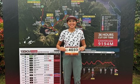 Haru & Keren, Wanita Ini Jadi Satu-satunya Perempuan Berhasil Taklukan Rinjani Ultra 100 Kilometer, 'Aku Sebut Dia Wanita Tangguh'