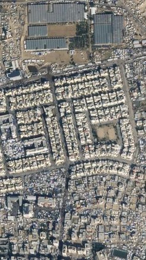 Foto Satelit Pengungsian Rafah Sebelum Aksi Bombardir Zionis Israel yang Dikecam Dunia Internasional